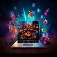 Pertandingan voli profesional dengan pemain melompat di net